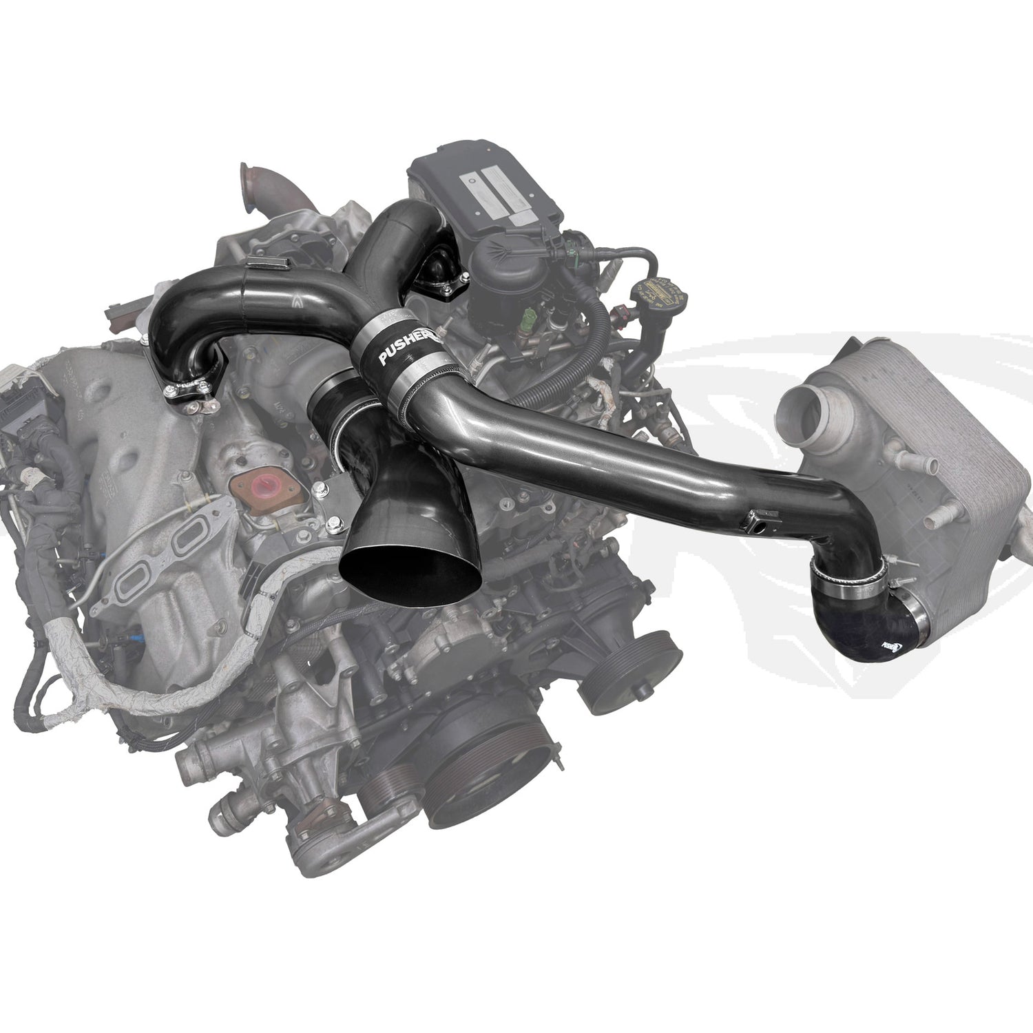 Pusher Intake System with Turbo Inlet for 2017 - 2019 Ford F250/350 6.7L Powerstroke