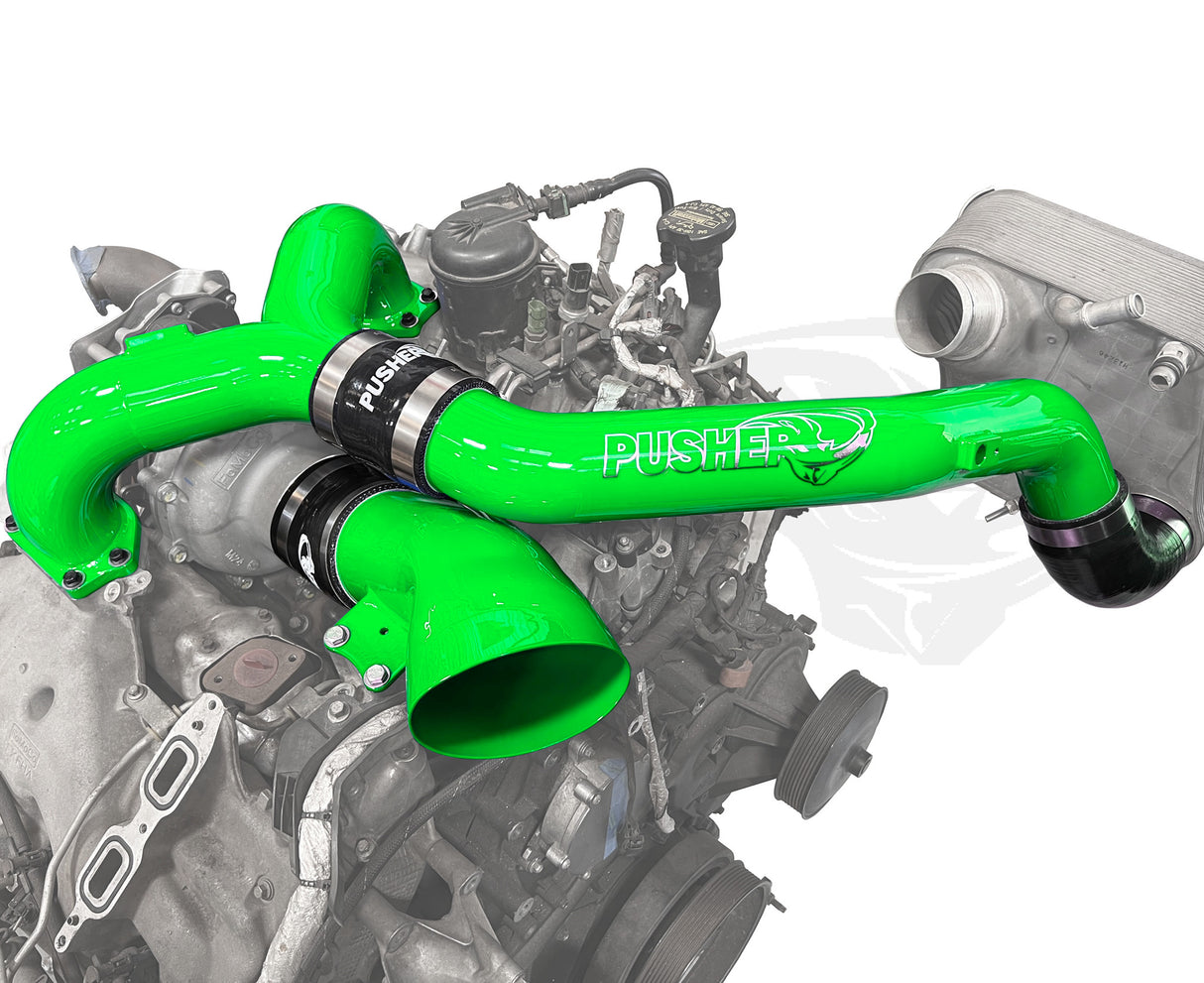 Pusher Race Intake Manifold and Turbo Inlet for 2015-2016 Ford F250/350 6.7L Powerstroke - 2