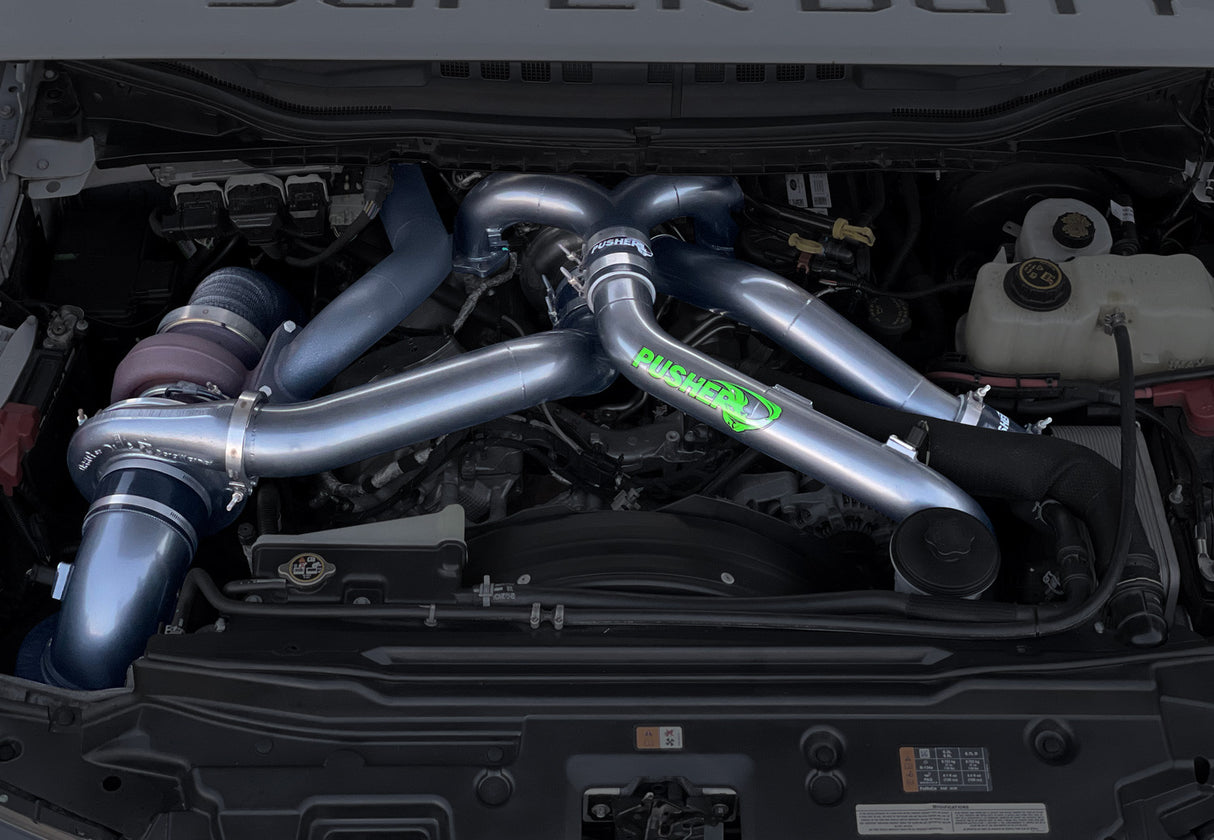 Pusher F5 Compound Turbo & Intake System 2017-19 Ford F250/350 6.7L Powerstroke - 9