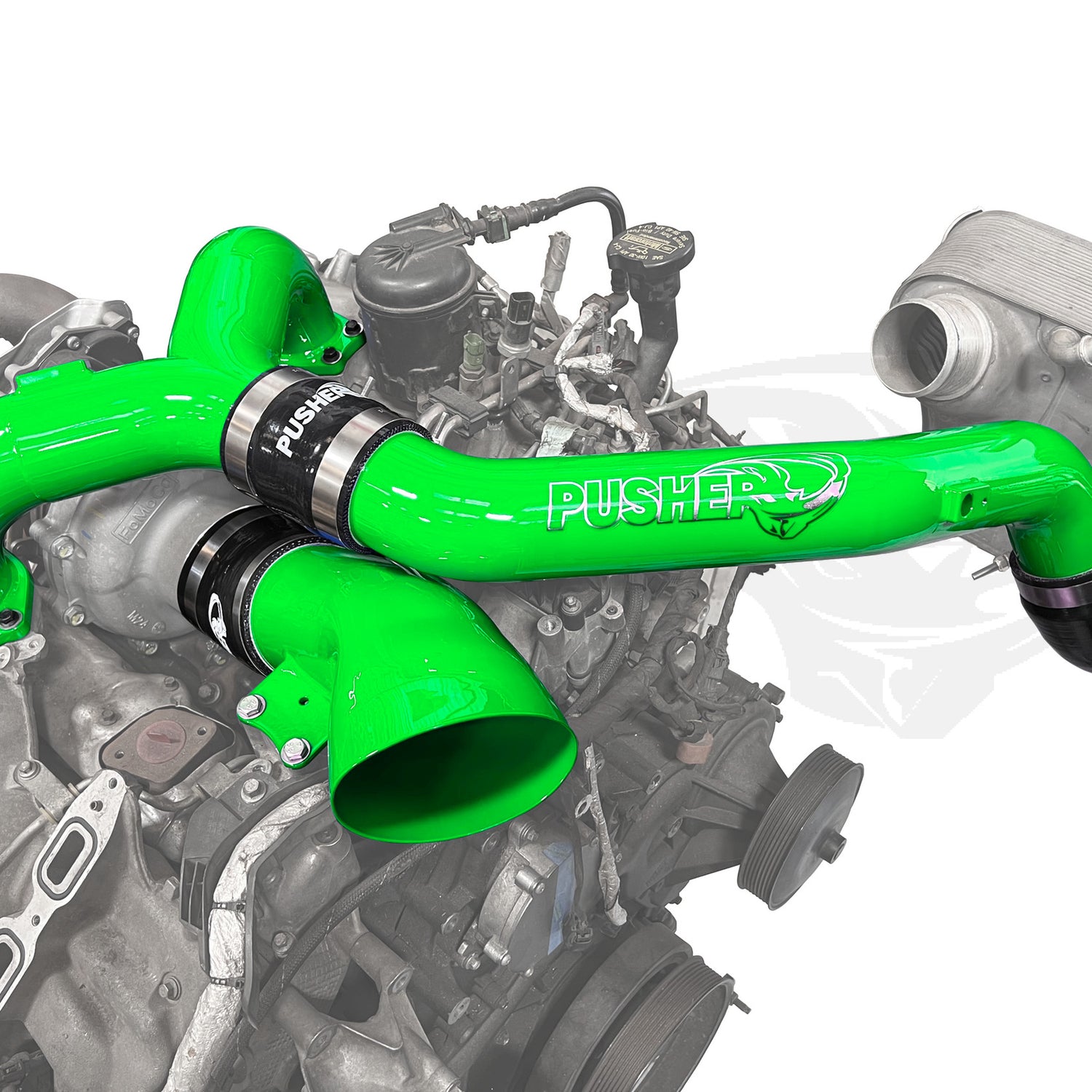 Pusher Intake System with Turbo Inlet for 2017 - 2019 Ford F250/350 6.7L Powerstroke