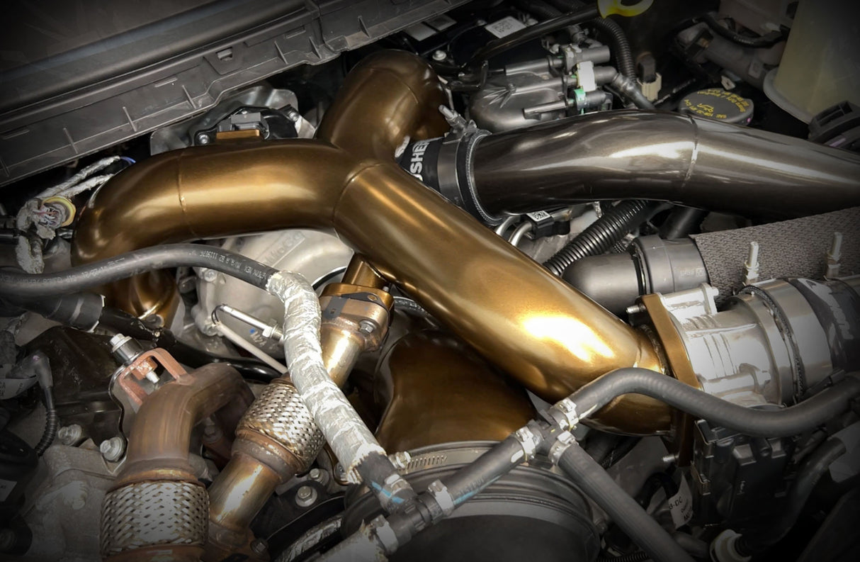 Pusher Powerflow Intake Manifold / Turbo Inlet Package for 2020+ Ford 6.7L Powerstroke Equipped Trucks - 8
