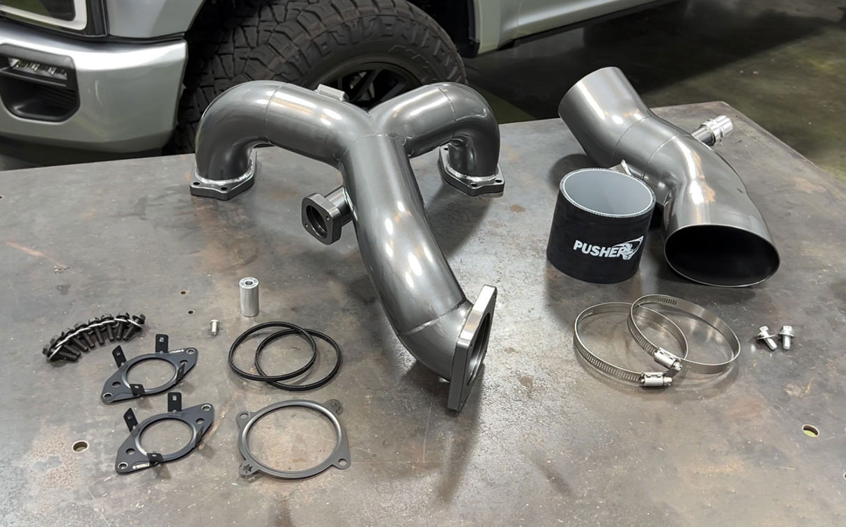 Pusher Powerflow Intake Manifold / Turbo Inlet Package for 2020+ Ford 6.7L Powerstroke Equipped Trucks - 9