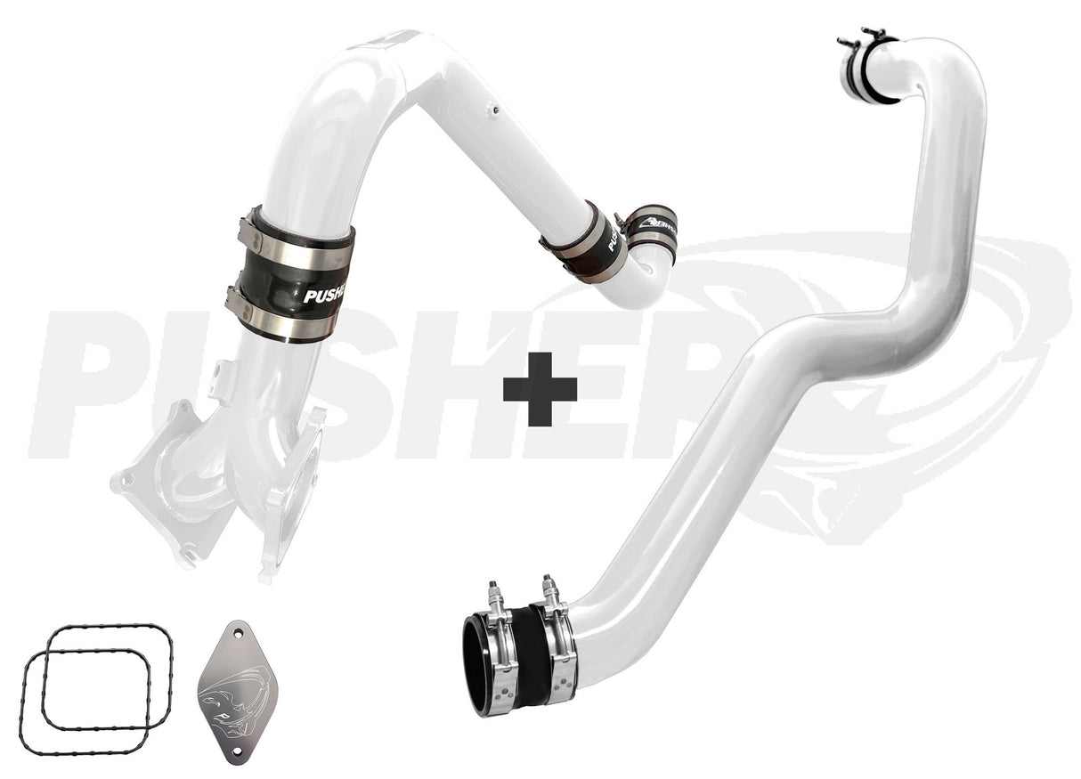 Pusher Supermax Intake System And Max 3 Driver Side Charge Tube For 2011 2016 Duramax Lml - 7