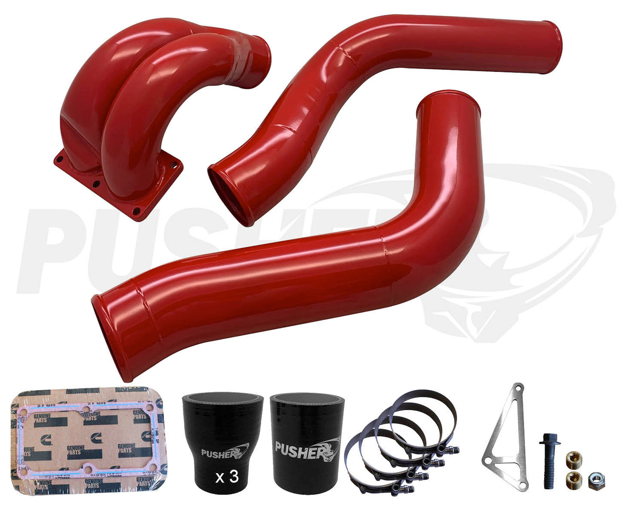 Pusher 3.5" MEGA Intake System with Passenger-Side Intercooler Tube for 2013-2018 Ram 6.7L Cummins