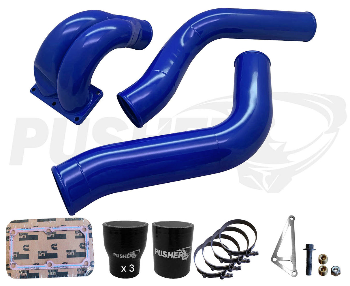 Pusher 3.5" MEGA Intake System with Passenger-Side Intercooler Tube for 2013-2018 Ram 6.7L Cummins