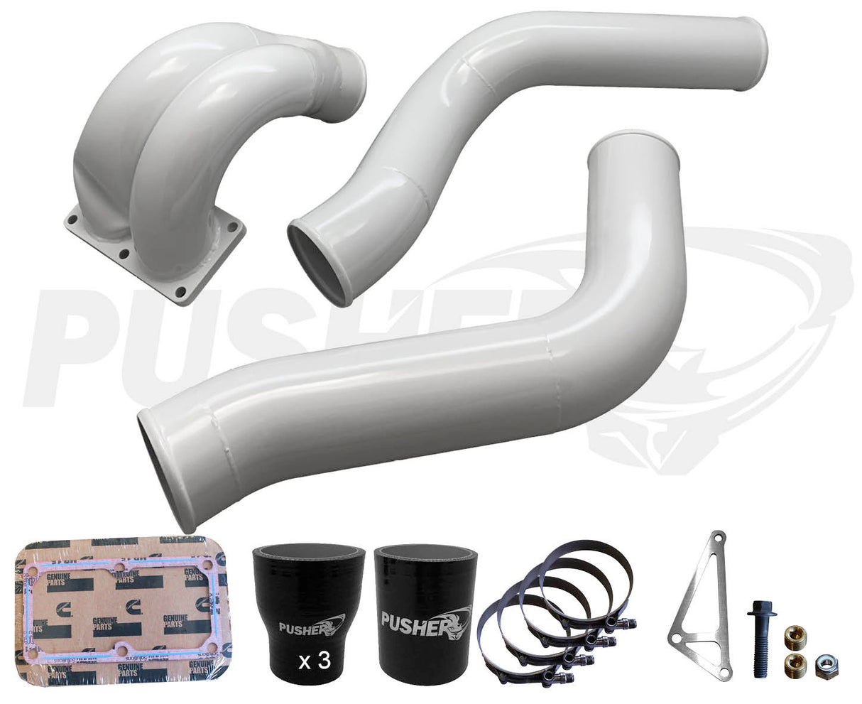 Pusher 3.5" MEGA Intake System with Passenger-Side Intercooler Tube for 2013-2018 Ram 6.7L Cummins