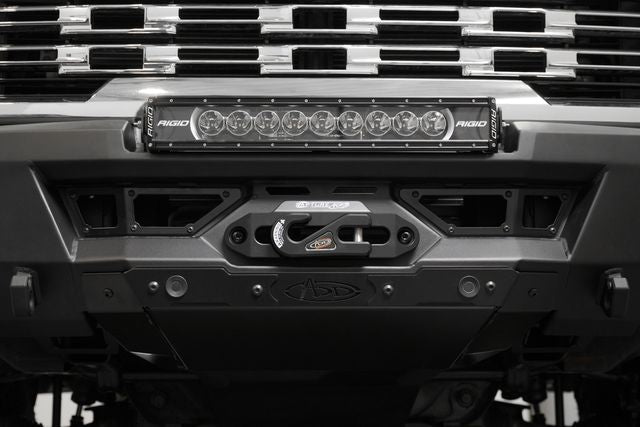 Addictive Desert Designs 24+ GMC 2500/3500 Phantom Front Bumper w/Winch- Hammer Black