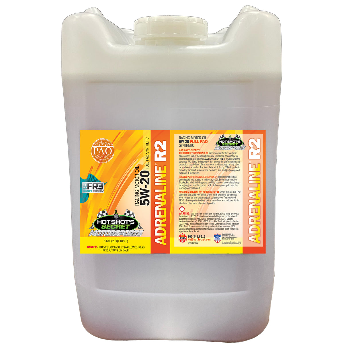 Hot Shot's Secret ADRENALINE R2 5W-20 - 5 GALLON