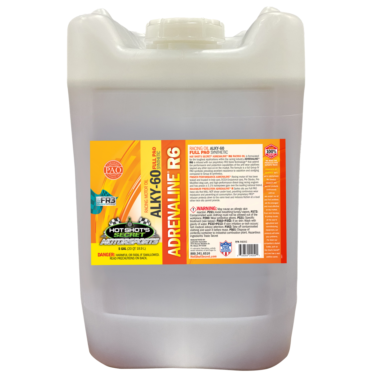 Hot Shot's Secret ADRENALINE R6 ALKY-60W - 5 GALLON