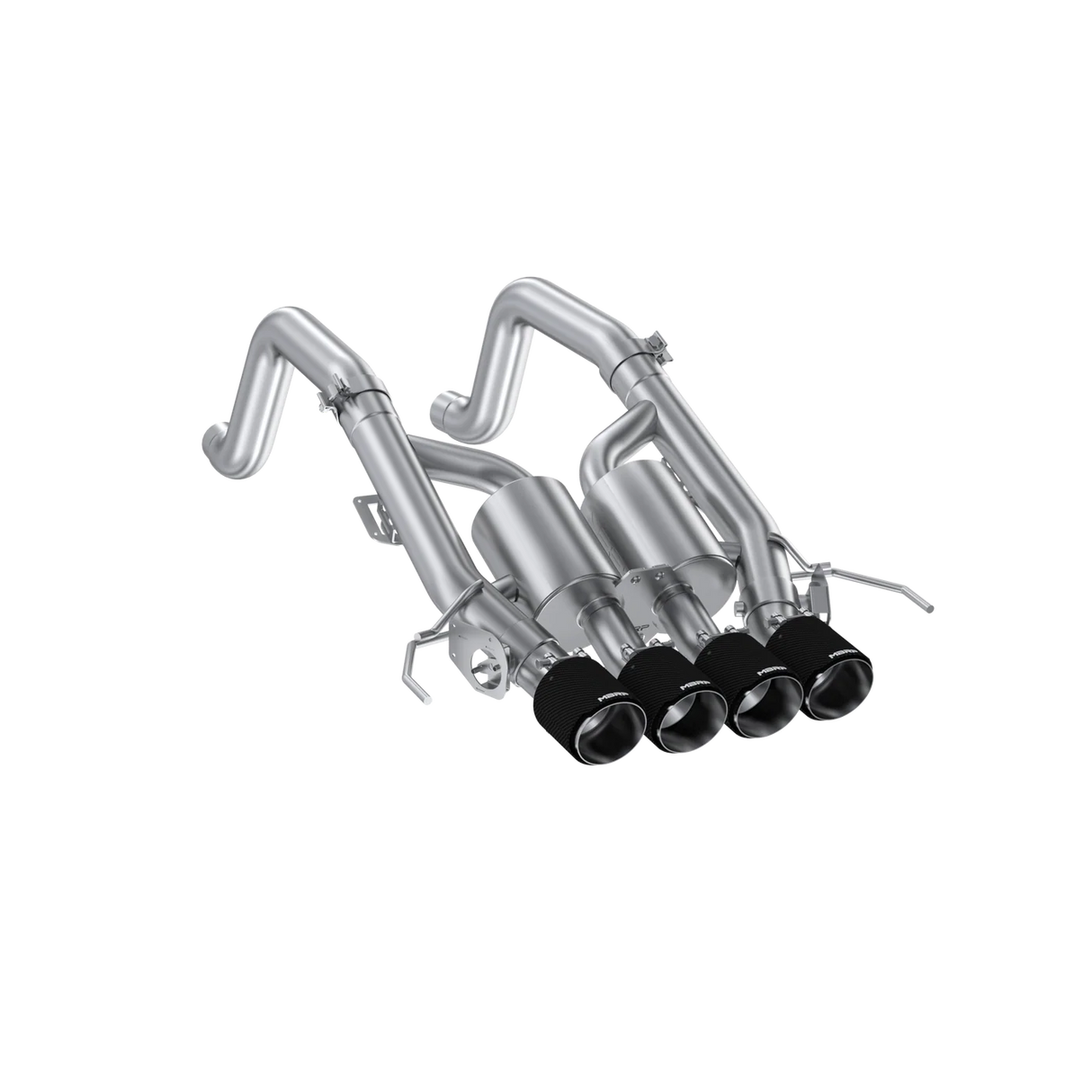 MBRP 14-19 Corvette 6.2L (NPP Models Only) T304SS 3in Cat-Back Dual Split w/ Quad Carbon Fiber Tips