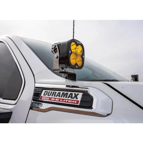 SDHQ BUILT A-PILLAR LIGHT MOUNTS 20-25 GM 2500HD / 3500