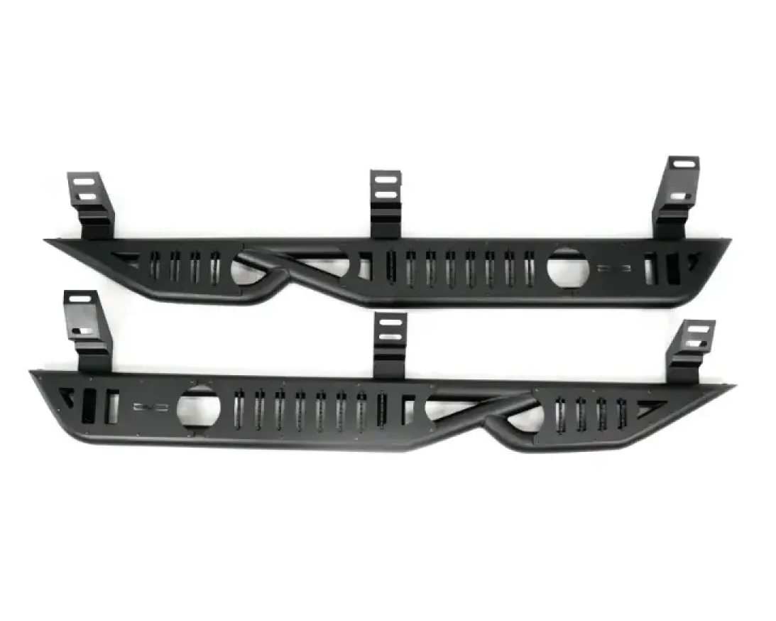 DV8 Offroad 24-25 Toyota Land Cruiser OE Plus Side Steps - Black Steel