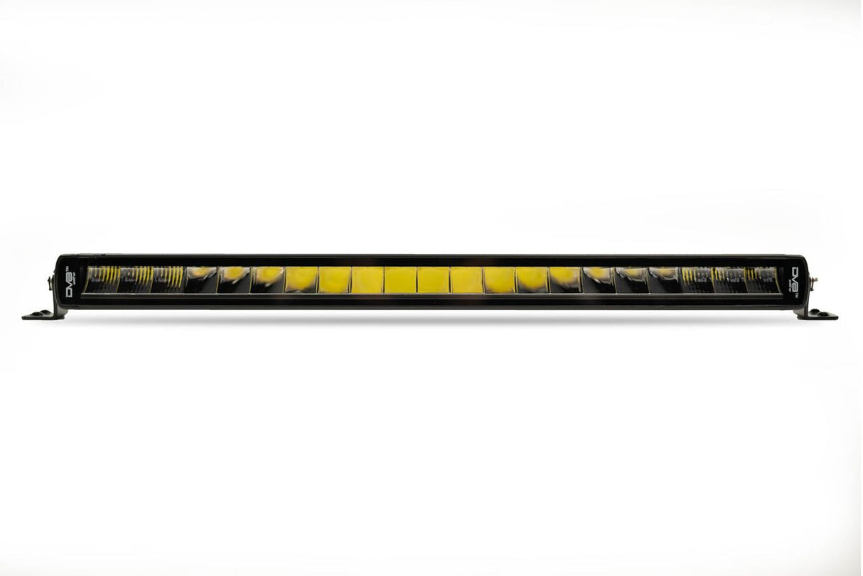 DV8 Offroad 20in Halo Elite Single Row Light Bar with Accent Light - White/Amber