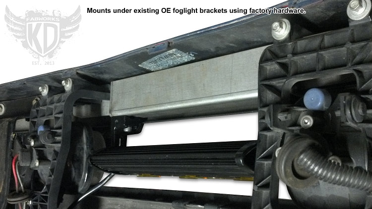 KD Fabworks 2005-2007 Ford Super Duty F-250/F-350/Excursion Bumper bracket for 10" LED Light Bar
