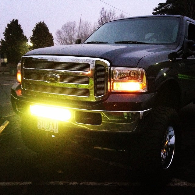 KD Fabworks 2005-2007 Ford Super Duty F-250/F-350/Excursion Bumper Brackets for 20" LED light bars