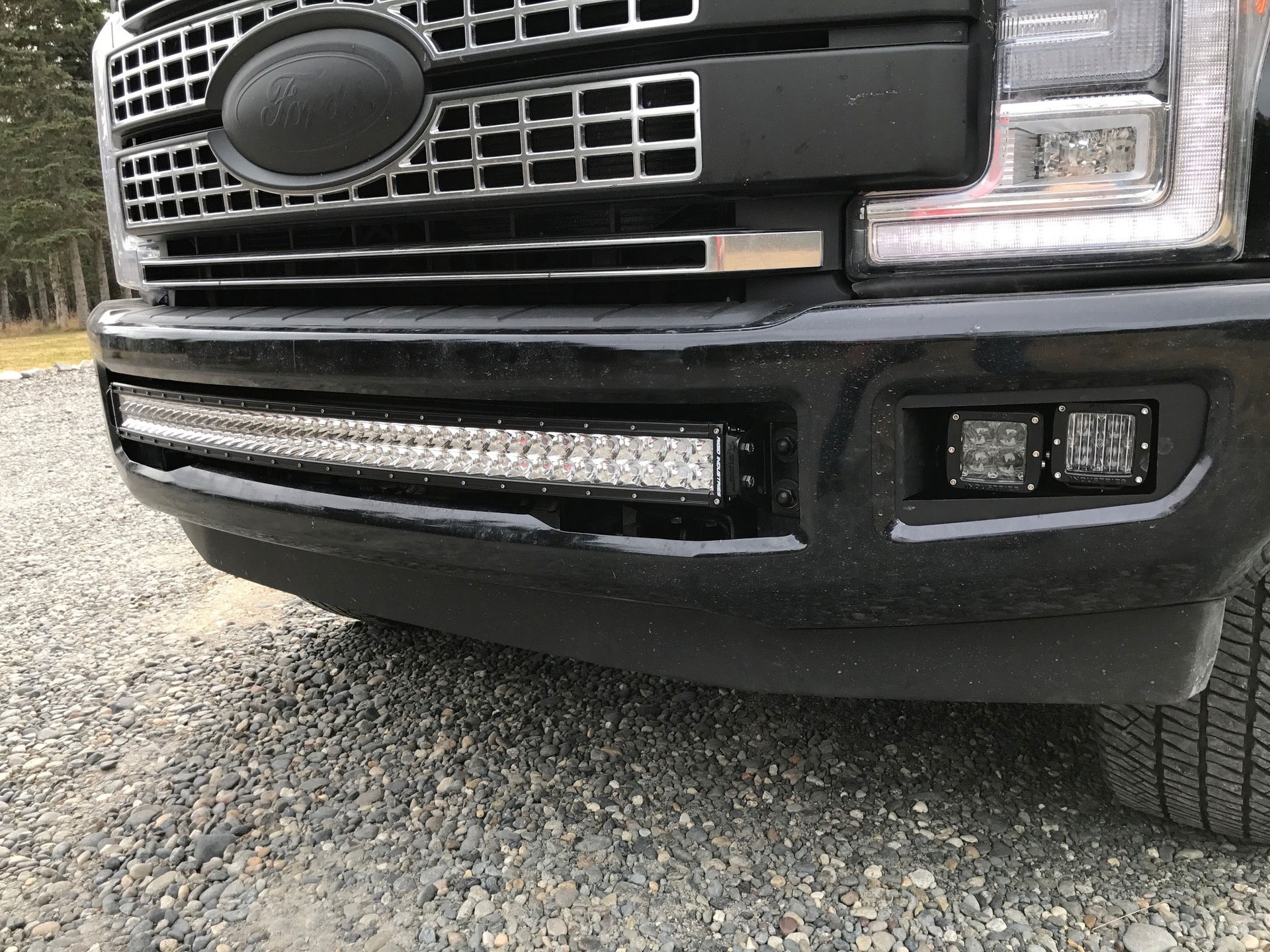 KD Bumper Brackets for RIGID RDS 40" Light Bars 2017+ Ford Superduty F250 F350