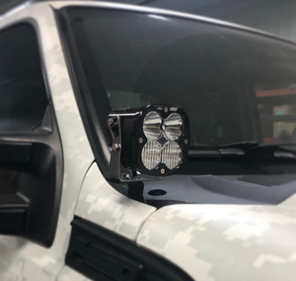 KD Fabworks 2011-2016 Ford Super Duty F-250/F-350 A-Pillar Light Mounts