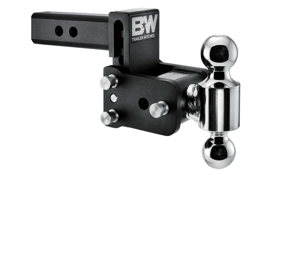 BW Tow & Stow Adjustable Ball Mount - Standard 2" Shank