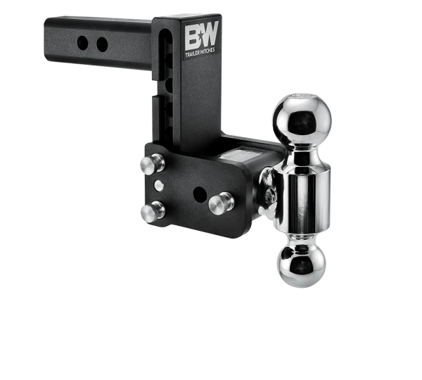 BW Tow & Stow Adjustable Ball Mount - Standard 2" Shank