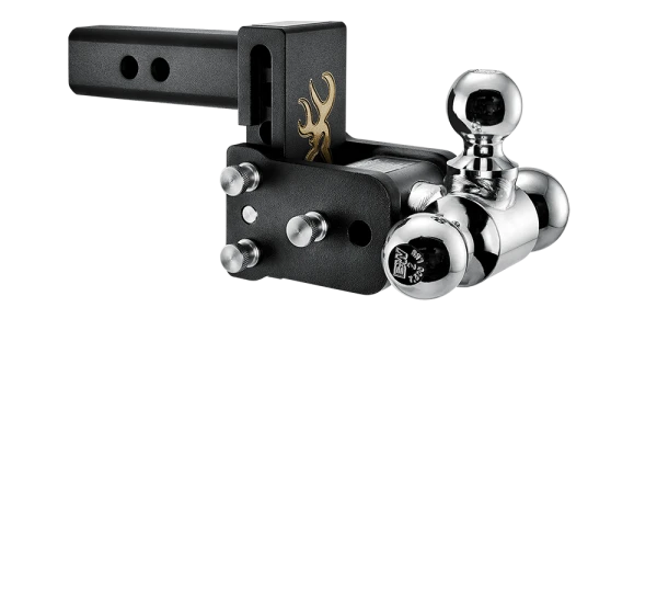 BW Tow & Stow Adjustable Ball Mount - Standard 2" Shank