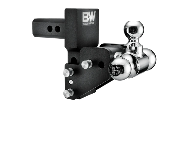 BW Tow & Stow Adjustable Ball Mount - GM MultiPro/ MultiFlex 2" Shank