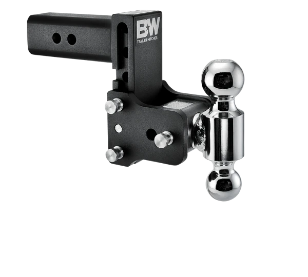 BW Tow & Stow Adjustable Ball Mount - Standard 2.5" Shank