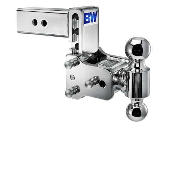BW Tow & Stow Adjustable Ball Mount - Standard 2.5" Shank