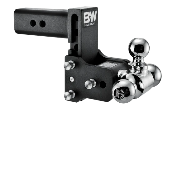 BW Tow & Stow Adjustable Ball Mount - Standard 2.5" Shank