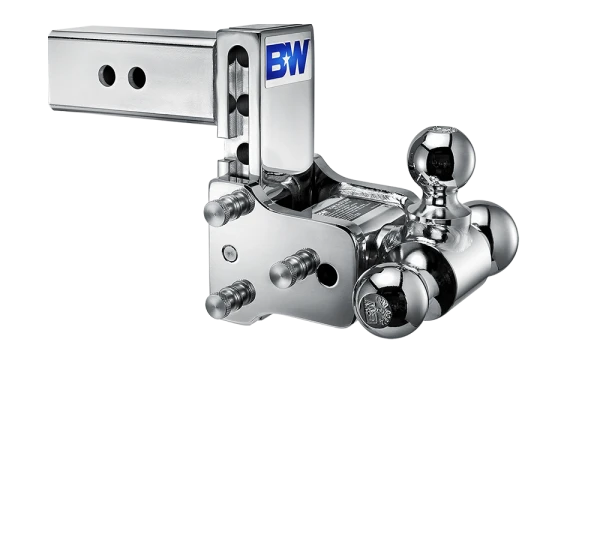 BW Tow & Stow Adjustable Ball Mount - Standard 2.5" Shank