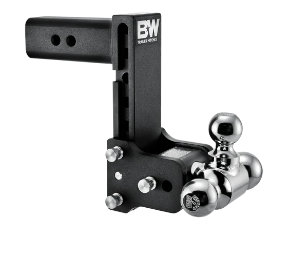 BW Tow & Stow Adjustable Ball Mount - Standard 2.5" Shank