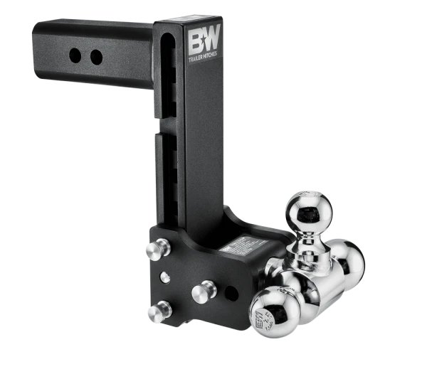 BW Tow & Stow Adjustable Ball Mount - Standard 2.5" Shank