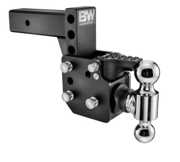 BW Tow & Stow Adjustable Ball Mount - Pintle 2.5" Shank