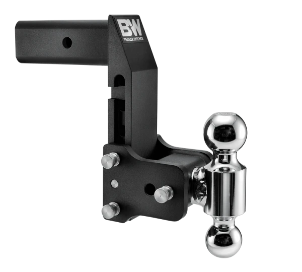 BW Tow & Stow Adjustable Ball Mount - GM MultiPro/ MultiFlex 2.5" Shank