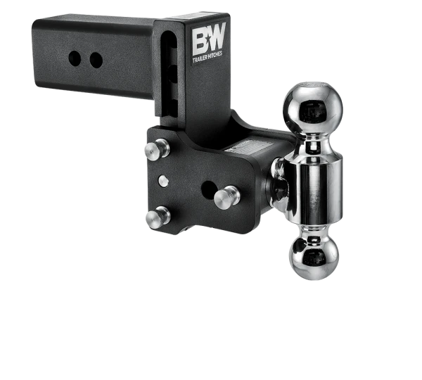 BW Tow & Stow Adjustable Ball Mount - Standard 3" Shank