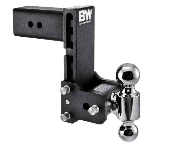 BW Tow & Stow Adjustable Ball Mount - Standard 3" Shank