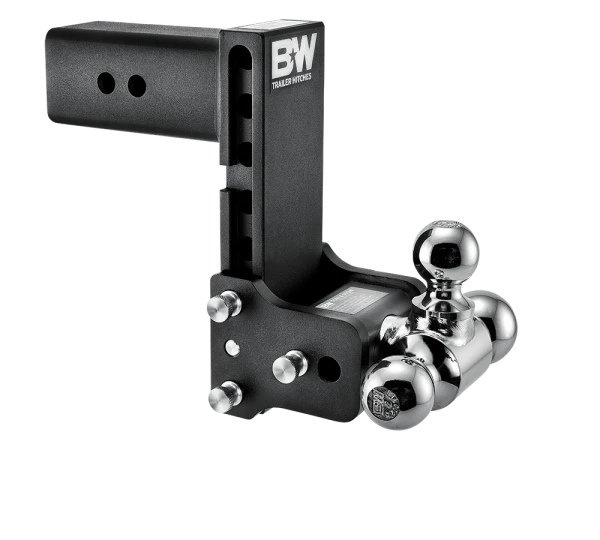 BW Tow & Stow Adjustable Ball Mount - Standard 3" Shank