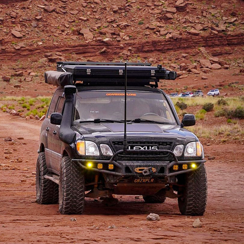 Toyota LandCruiser 100 Series J100 Lensun 100W Hood Flexible Solar Panel-2