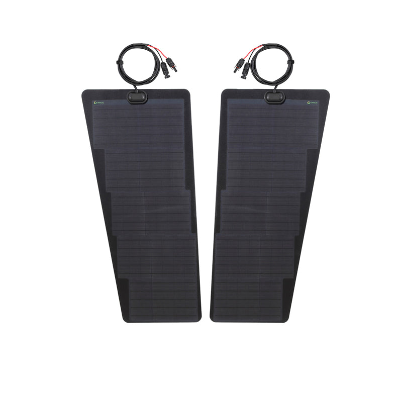 Toyota LandCruiser FJ40 Lensun 80W Hood Flexible Solar Panel-2