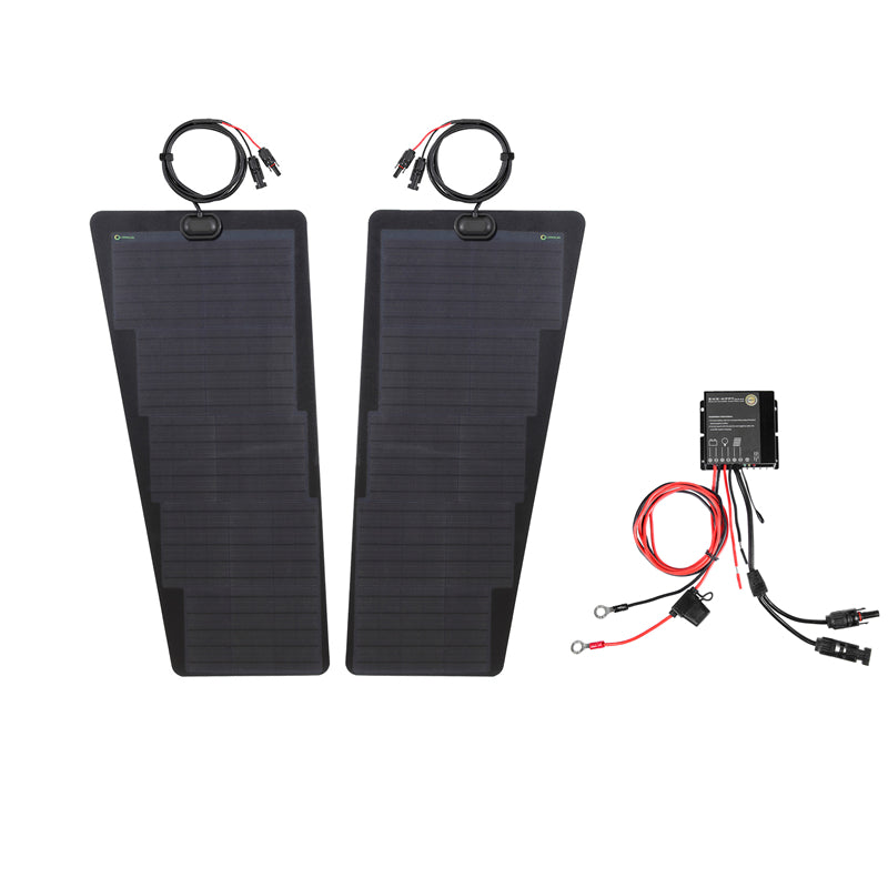 Toyota LandCruiser Prado (2016-2023) Lensun 90W Hood Flexible Solar Panel-4