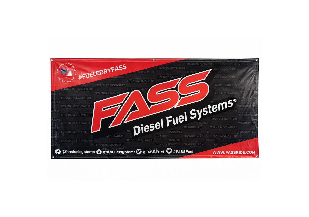 FASS Diesel Fuel Systems 28" x 76" Shop Banner