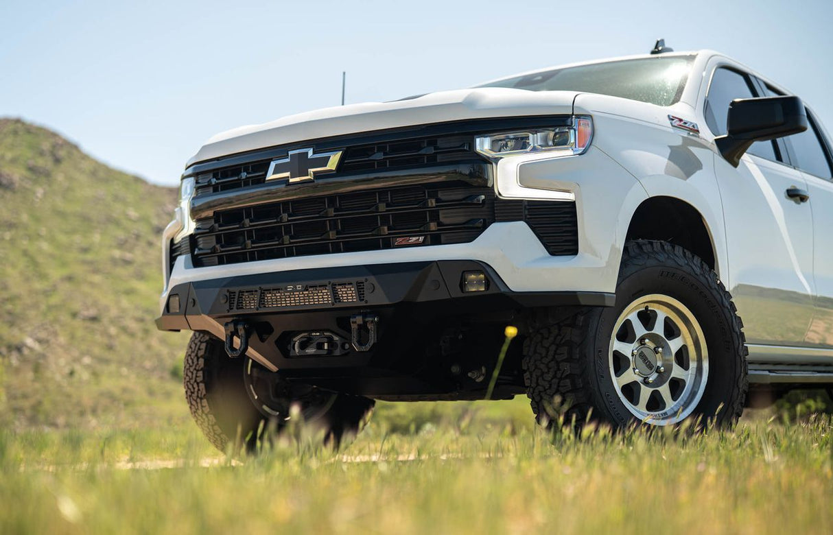 DV8 Offroad 2022+ Chevrolet Silverado 1500 Offroad Spec Series Front Bumper w/ Winch