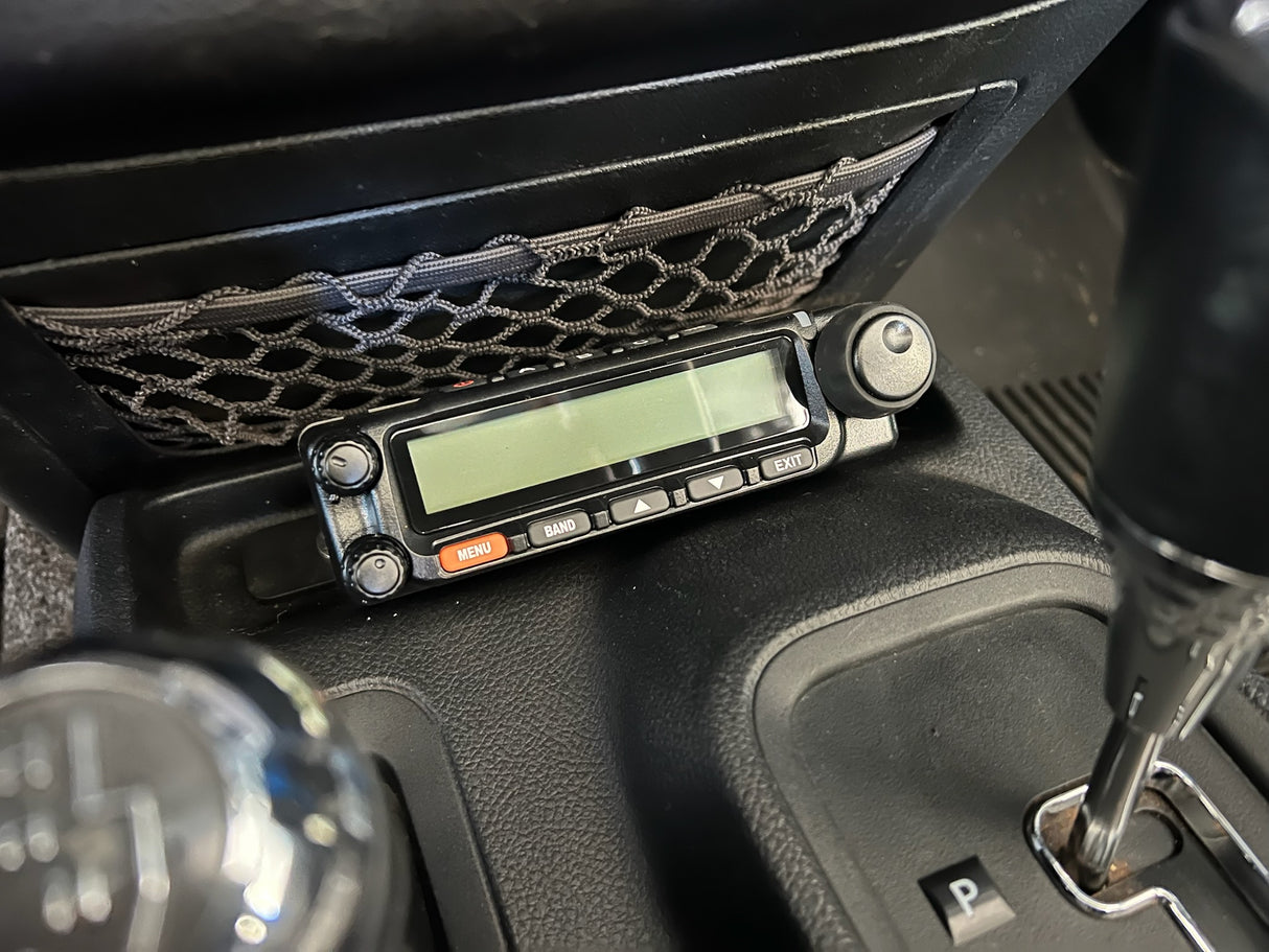 KD Fabworks 2012-2018 Jeep Wrangler JK Tray Mount for Detachable Face HAM radio