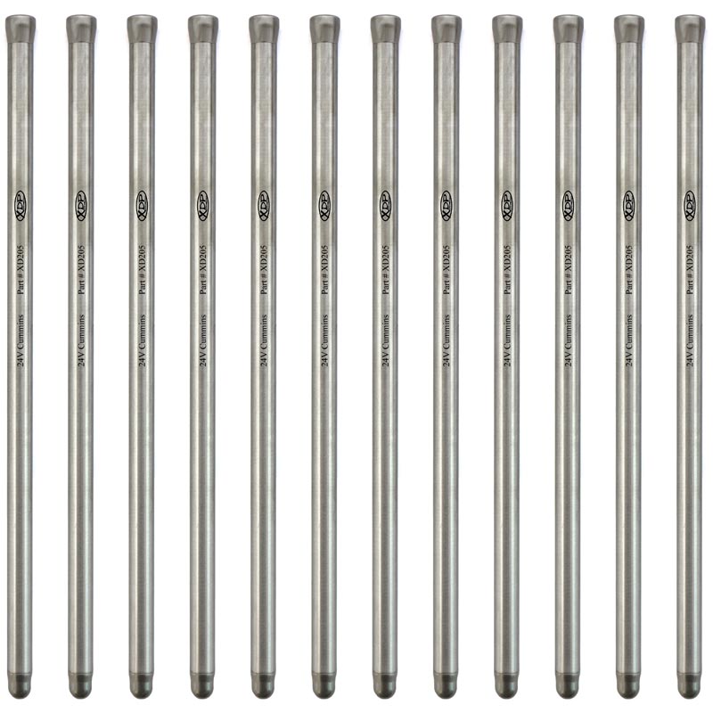 Competition and Race Performance Pushrods (7/16 Inch) 1998.5-2018 Dodge 5.9L/6.7L Cummins XD205 XDP