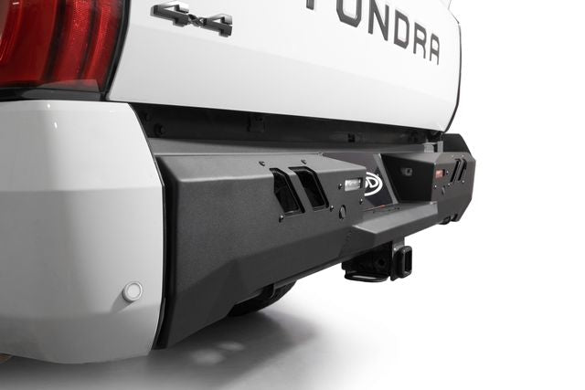 ADD 2022+ Toyota Tundra Black Label Rear Bumper - Hammer Black w/ Satin Black Panels
