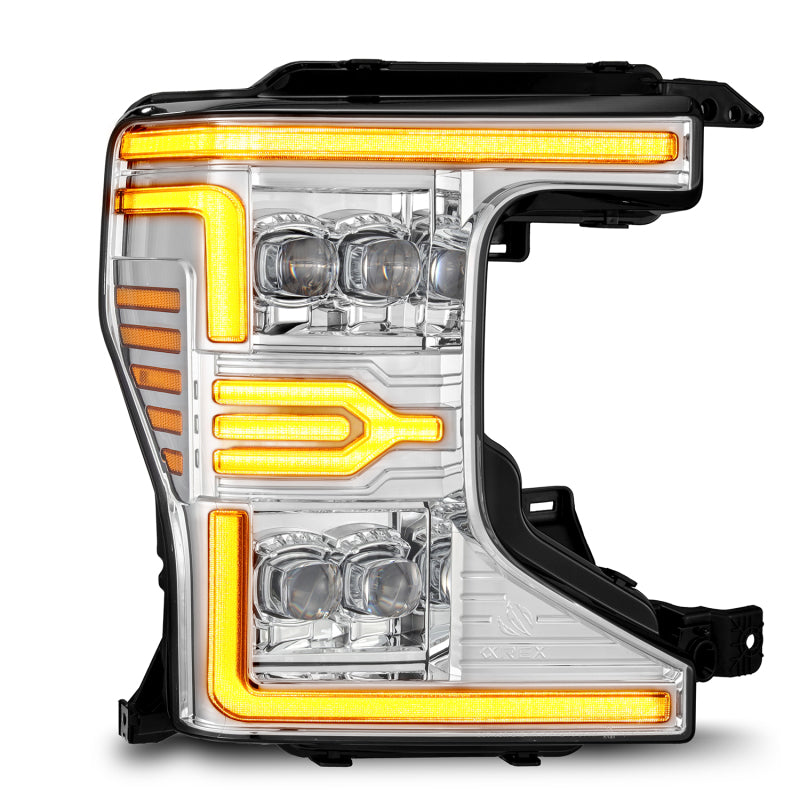 AlphaRex 20-22 Ford F-250/350/450/550 SD NOVA-Series LED Proj Headlights Chrome w/SS & SBDRL