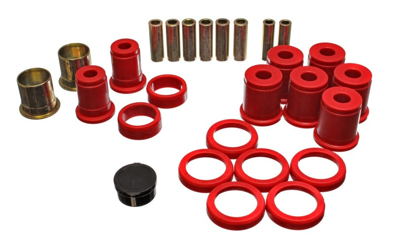 Energy Suspension 80-96 Buick / 78-96 Chevy / 80-92 Olds Red Rear End Control Arm Bushing Ste