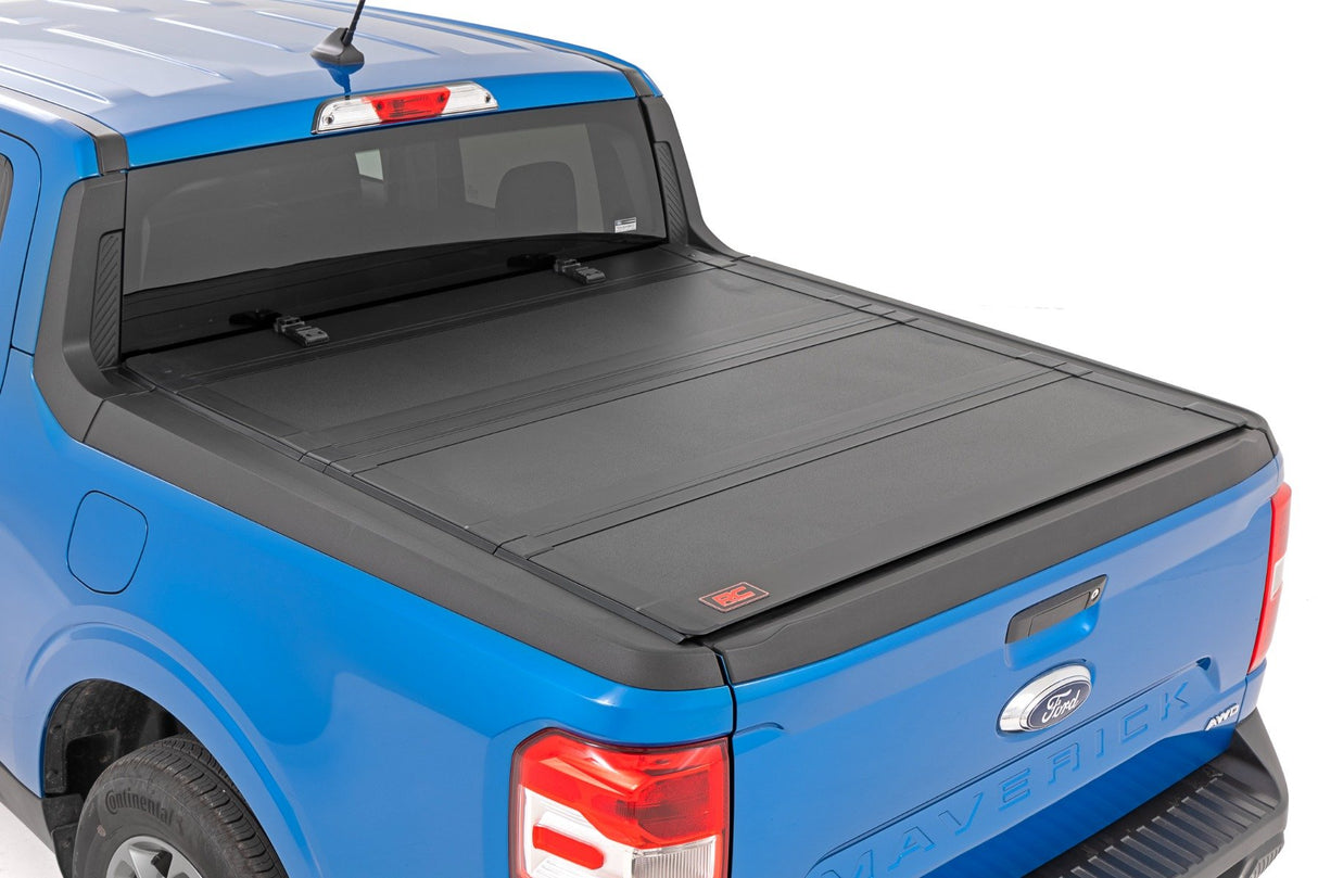 Hard Tri-Fold Flip Up Bed Cover | 4'6" Bed | Ford Maverick 2WD/4WD (22-26)