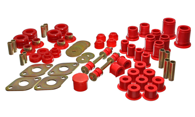 Energy Suspension 89-95 Toyota 4WD Pickup (Except T-100 & Tundra) Red Hyper-Flex Master Bushing Set