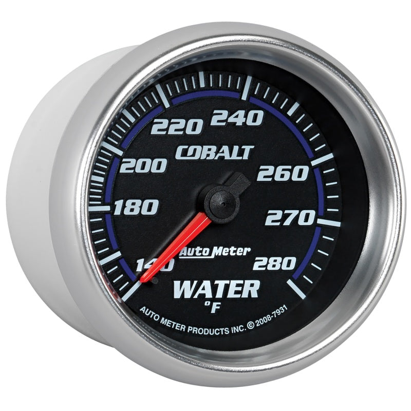 Autometer Cobalt 66.7mm 140-280 degree F. Water Temprature Gauge