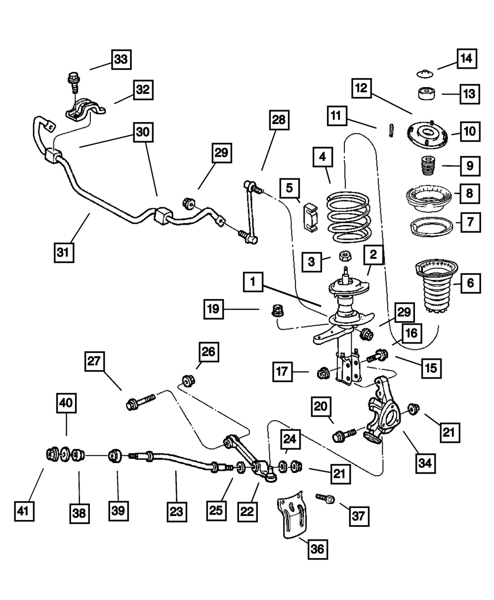 Hex Head Screw And Washer - Mopar (6504989AA)
